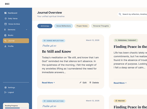 BSC app journal mockup